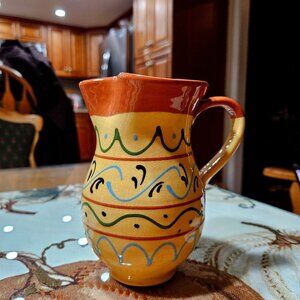 Spanish Pottery Sangria Pitcher